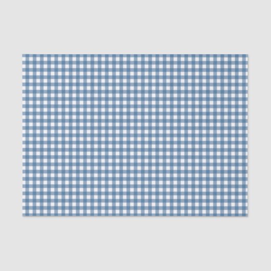 Papier Mousseline Guingan bleu classique (Recto)