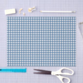 Papier Mousseline Guingan bleu classique (Artisanat)