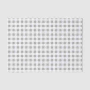 Papier Mousseline Guingan de ferme gris et blanc
