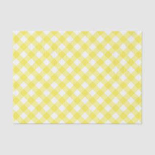 Papier Mousseline Guingan jaune ensoleillé