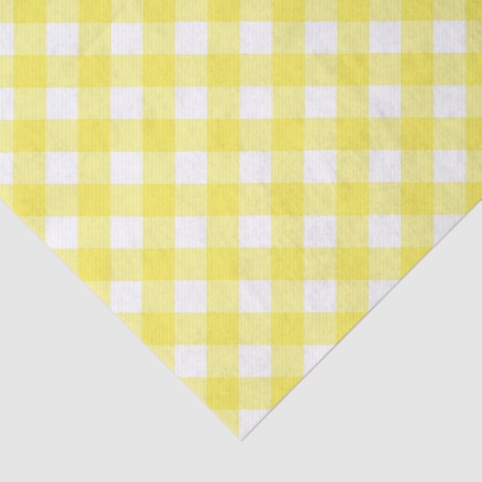 Papier Mousseline Guingan jaune ensoleillé (Détail)