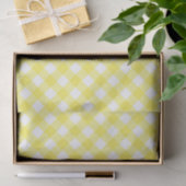 Papier Mousseline Guingan jaune ensoleillé (Cadeau)