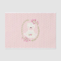 Guirlande florale et coeurs d'ours mignon