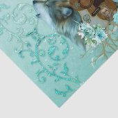 Papier Mousseline Guitare à vapeur aux loups (Détail)