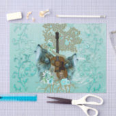 Papier Mousseline Guitare à vapeur aux loups (Artisanat)