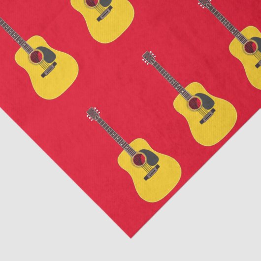 Papier Mousseline Guitare acoustique (Détail)