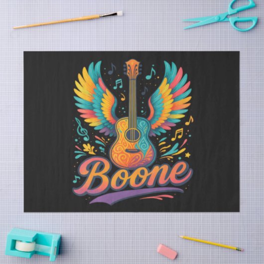 Papier Mousseline Guitare Boone (Artisanat)