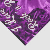 Papier Mousseline Guitare électrique violet Black Rock n Roll Découp (Détail)