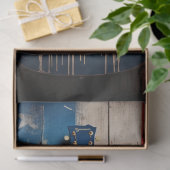 Papier Mousseline Guitare patriotique 7 Papier de découpage (Cadeau)