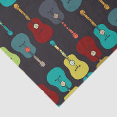 Papier Mousseline Guitares acoustiques de musique géniale de mod (Détail)