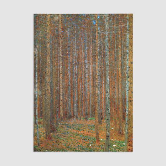 Papier Mousseline Gustav Klimt - Forêt de pins de Tannenwald