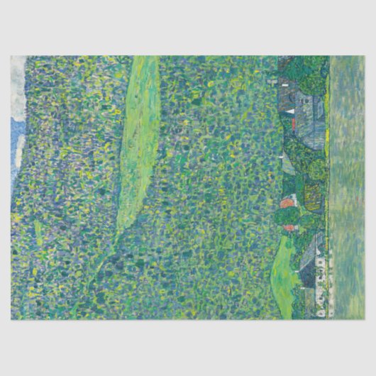 Papier Mousseline Gustav Klimt - Litzlberg am Attersee (Recto)