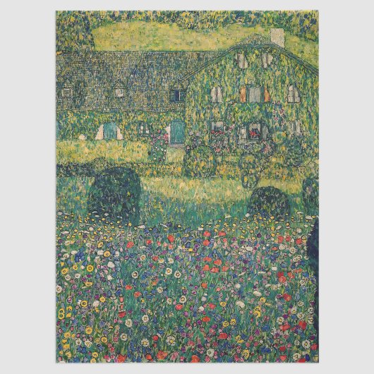 Papier Mousseline Gustav Klimt - Maison de campagne de l'Attersee