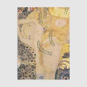Papier Mousseline Gustav Klimt - Serpents d'eau I