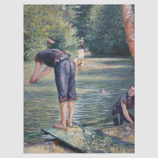 Papier Mousseline Gustave Caillebotte - Bathers, Banque des Yerres