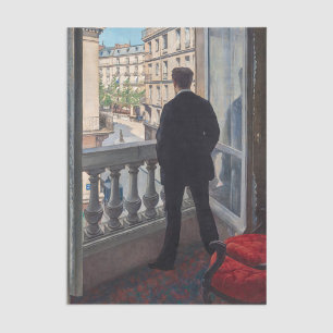 Papier Mousseline Gustave Caillebotte - Jeune Homme à sa Fenêtre