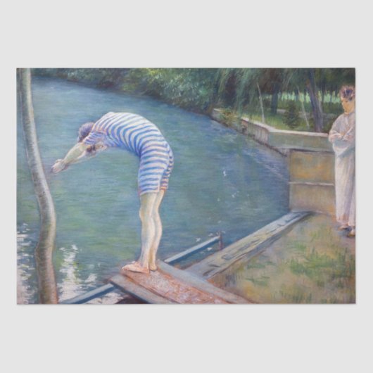 Papier Mousseline Gustave Caillebotte - Le Bather / Le Plongeur (Recto)