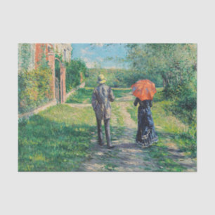Papier Mousseline Gustave Caillebotte - Le chemin vers le haut