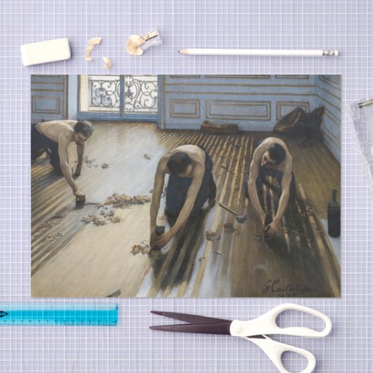 Papier Mousseline Gustave Caillebotte - Les Raboteurs de parquet (Artisanat)