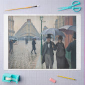 Papier Mousseline Gustave Caillebotte Paris Rainy Day Decoupage (Artisanat)