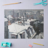 Papier Mousseline Gustave Caillebotte - Toits dans la neige (Artisanat)