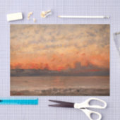 Papier Mousseline Gustave Courbet - Coucher de soleil (Artisanat)