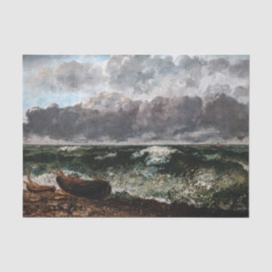Papier Mousseline Gustave Courbet - La Mer orageuse / La Vague