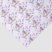 Papier Mousseline Gymnaste Rock !  Bouton Solde (Détail)