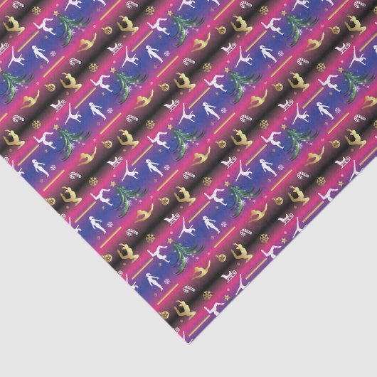 Papier Mousseline Gymnastique féminine Arbre de Noël (Détail)