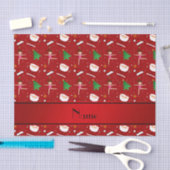 Papier Mousseline Gymnastique rouge nommée faite sur commande Santa (Artisanat)