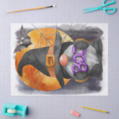 Papier Mousseline Halloween Aquarelle Boo Gnome (Artisanat)