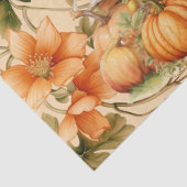 Papier Mousseline Halloween Aquarelle Bunny & Citrouille Découpage (Détail)