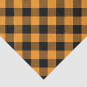 Papier Mousseline Halloween avec Buffle orange et noir (Détail)