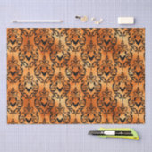 Papier Mousseline Halloween Brocade Spider Motif Cuivre noir (Artisanat)