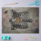 Papier Mousseline Halloween Cage Citrouille Coeur floral Ephemera (Artisanat)