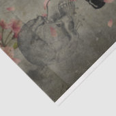 Papier Mousseline Halloween Cage Citrouille Coeur floral Ephemera (Détail)