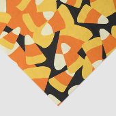 Papier Mousseline Halloween Candy Corn Seamless Pattern (Détail)