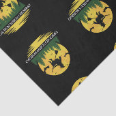 Papier Mousseline Halloween Caution Sorcière Traversée Flying Brooms (Détail)