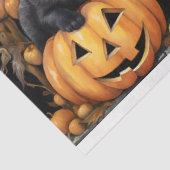 Papier Mousseline Halloween Chats Collage 1 papier de découpage (Détail)