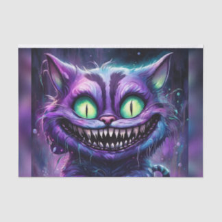 Papier Mousseline Halloween Cheshire Chat Halloween déplaisant Décou