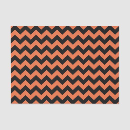 Papier Mousseline Halloween chevron tissu papier cadeau sac cadeau (Recto)