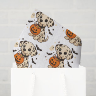 Papier Mousseline Halloween Chien Dalmatien Trick ou traitement