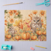 Papier Mousseline Halloween Chouettes d'aquarelle et découpage Citro (Artisanat)