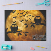 Papier Mousseline Halloween Chouettes Lune Nuit Découpage Papier Tis (Artisanat)