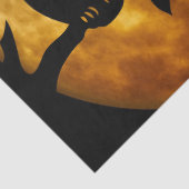 Papier Mousseline Halloween Chouettes Lune Nuit Découpage Papier Tis (Détail)