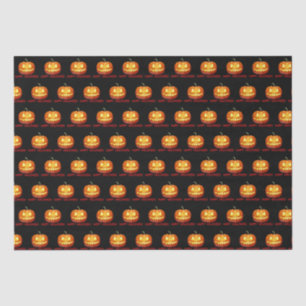 Papier Mousseline Halloween Citrouille Scare mignon Motif Orange Aut