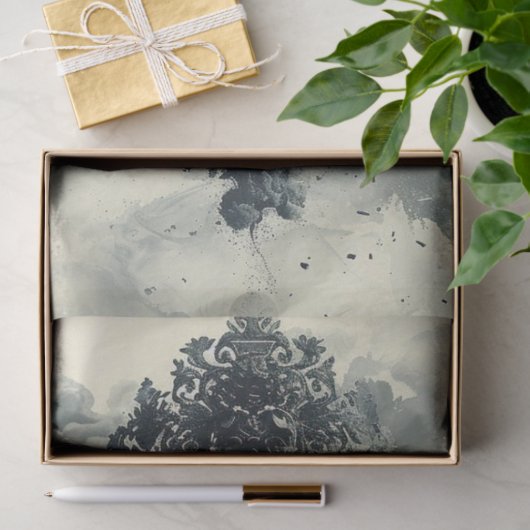 Papier Mousseline Halloween Cloud Skeleton Decoupage (Cadeau)