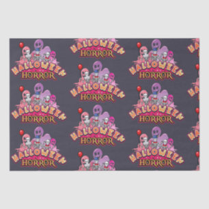 Papier Mousseline Halloween Clowns effrayants Horreur