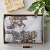 Papier Mousseline Halloween Cocktail partie sorcières Aquarelle (Cadeau)