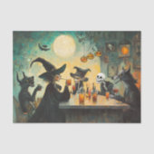 Papier Mousseline Halloween Cocktail partie sorcières Werewolf (Recto)